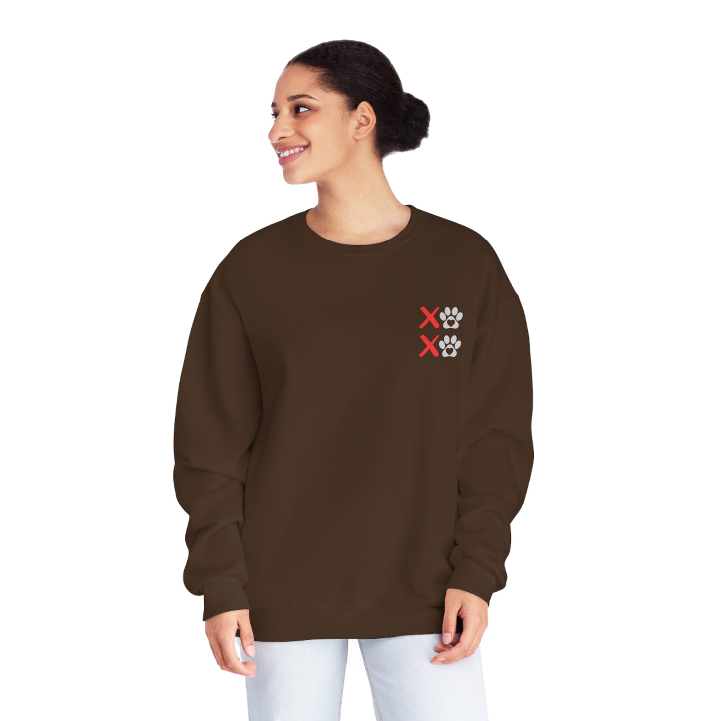 Unleashed Life XOXO Block NuBlend® Crewneck Sweatshirt