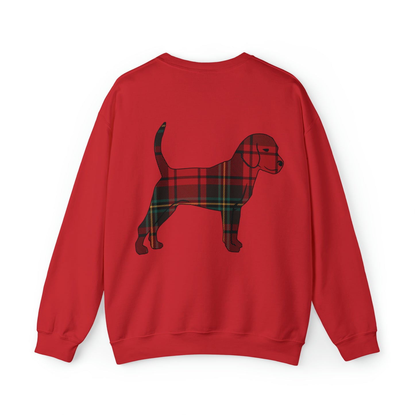 Unleashed Life Holiday Flannel Little Dog Crewneck