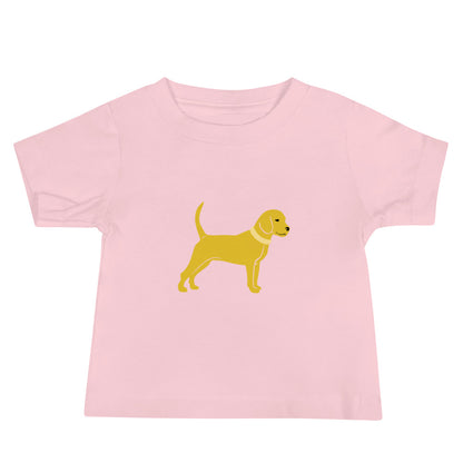 Unleashed Life Little Yellow Dog Baby Jersey Short Sleeve Tee