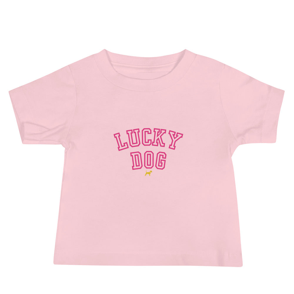 Unleashed Life Lucky Dog Baby Jersey Short Sleeve Tee