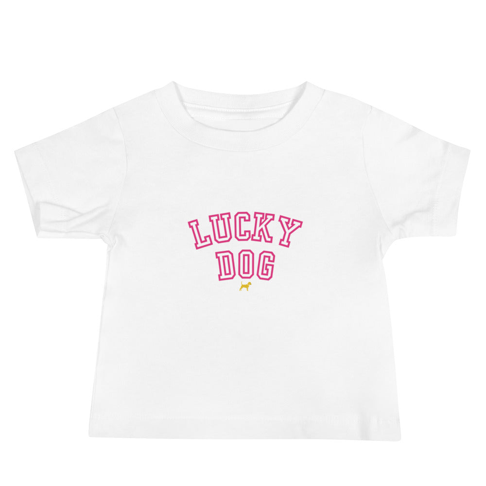 Unleashed Life Lucky Dog Baby Jersey Short Sleeve Tee