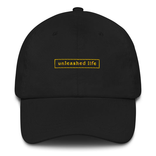 Unleashed Life Yellow Embroidery Baseball Hat