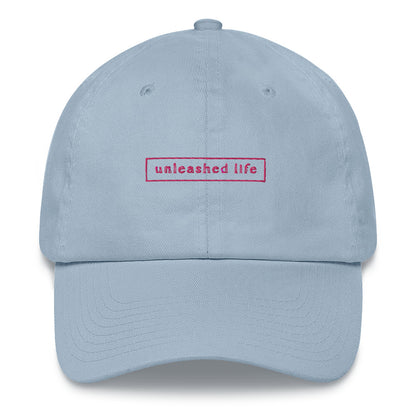Unleashed Life Pink Embroidery Baseball hat