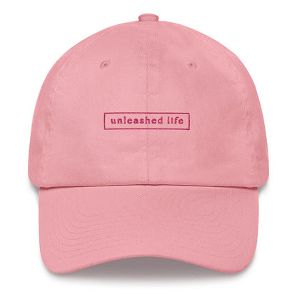 Unleashed Life Pink Embroidery Baseball hat
