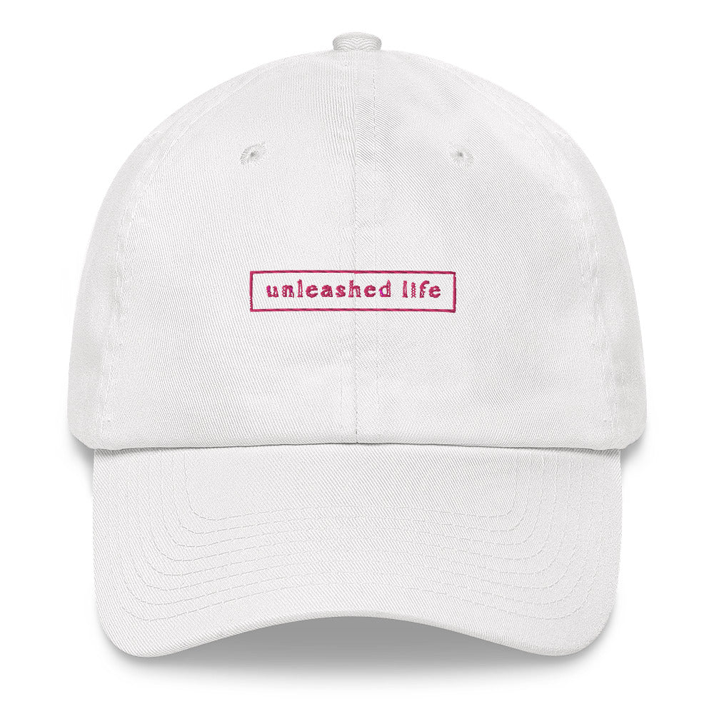 Unleashed Life Pink Embroidery Baseball hat