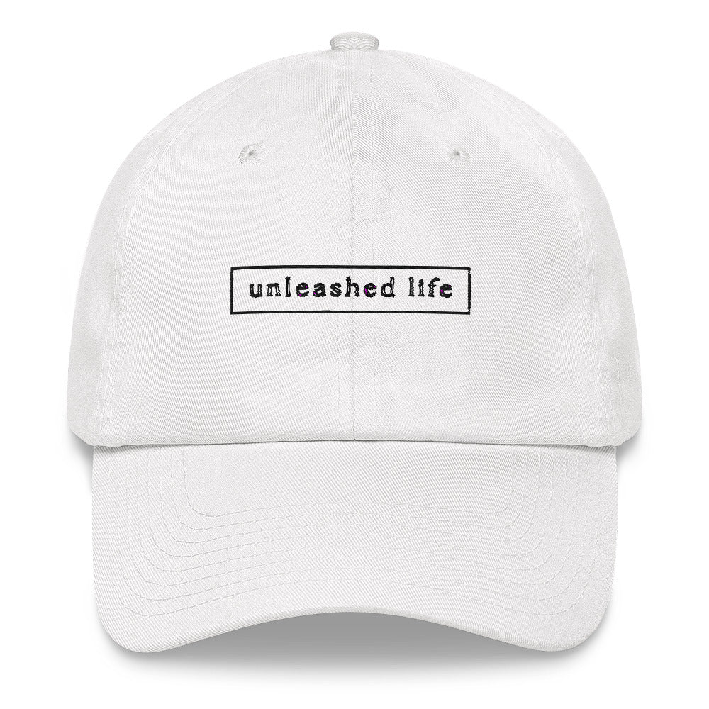 Unleashed Life Black Embroidery Baseball Hat