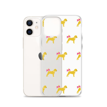 Unleashed Life Little Yellow Dog with Bow Clear Case for iPhone®