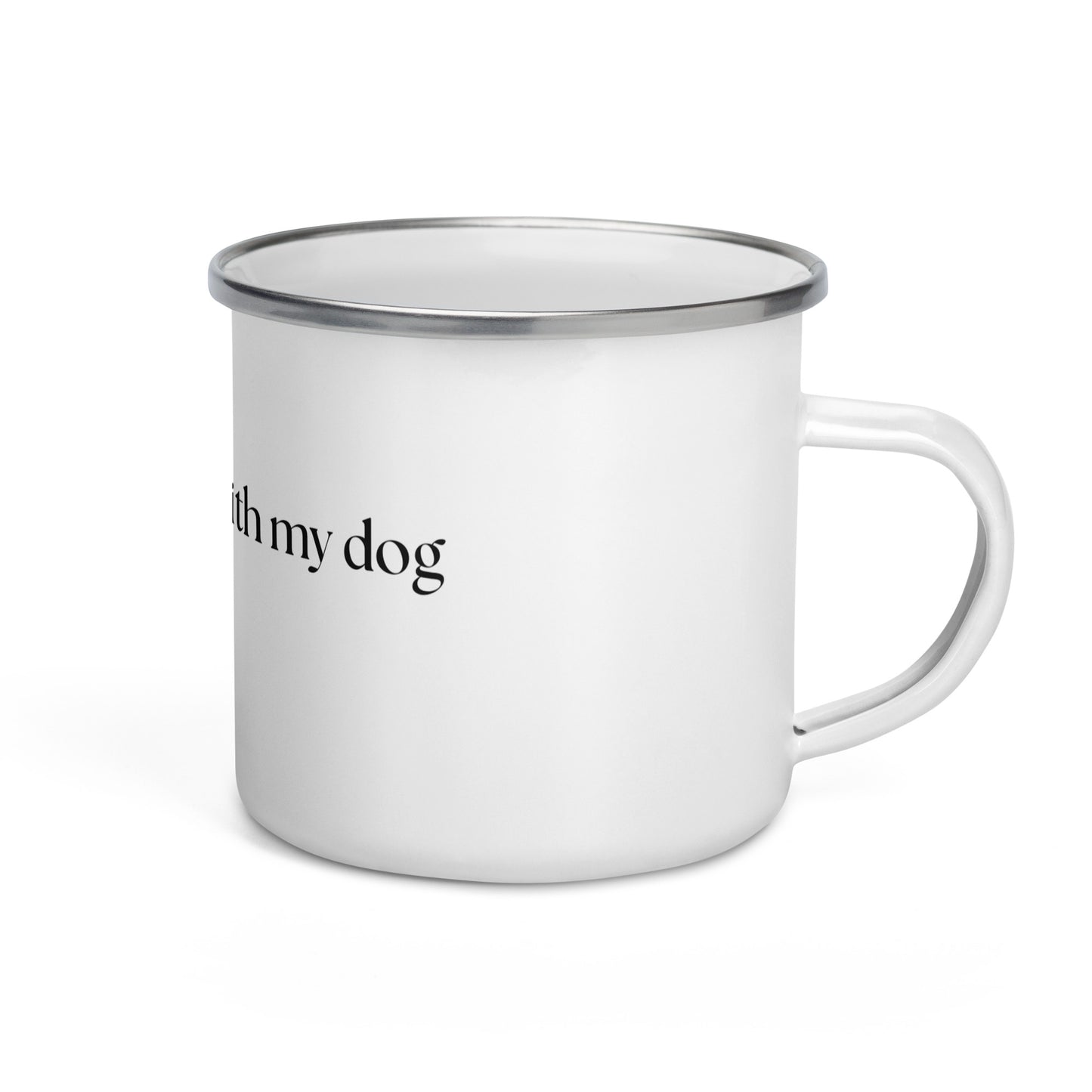 Unleashed Life Mr Obsessed with My Dog Enamel Mug