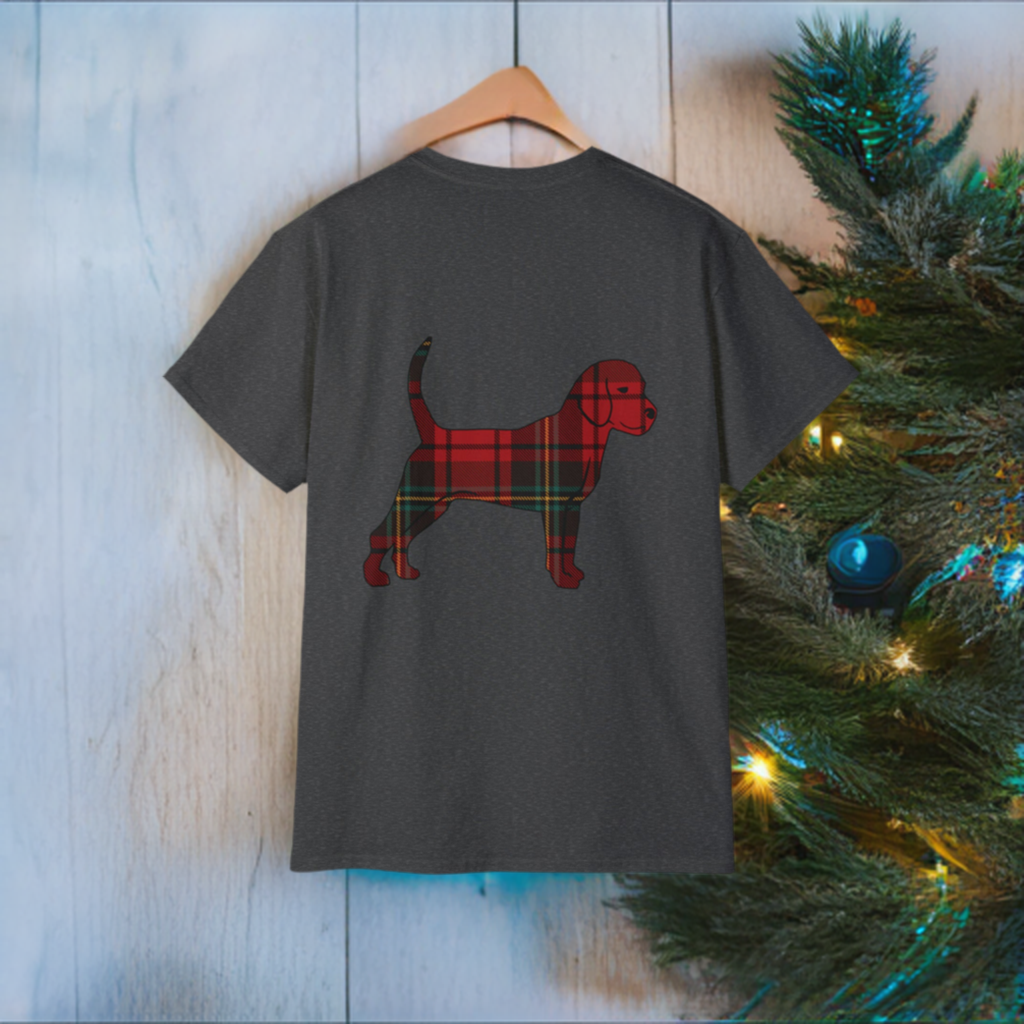 Unleashed Life Holiday Flannel Little Dog Cotton Tee