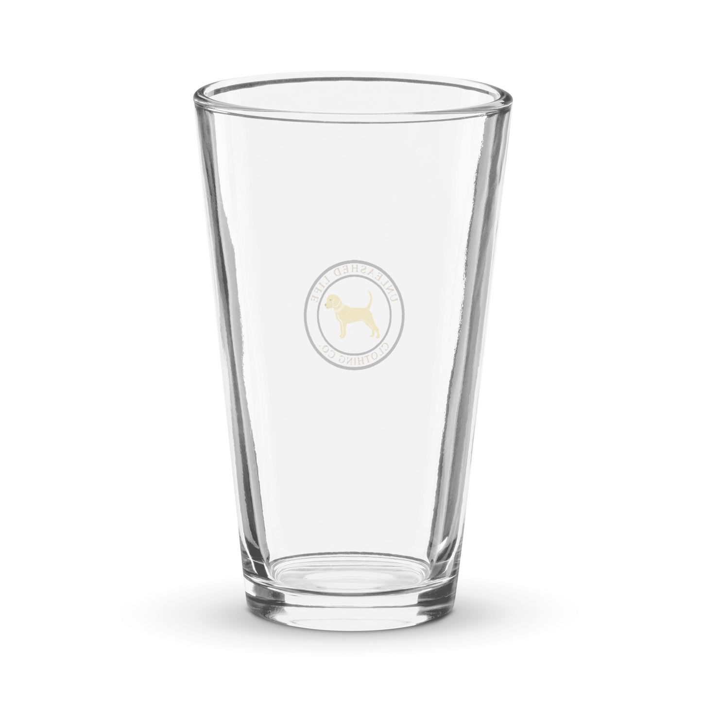 Unleashed Life Shaker pint glass