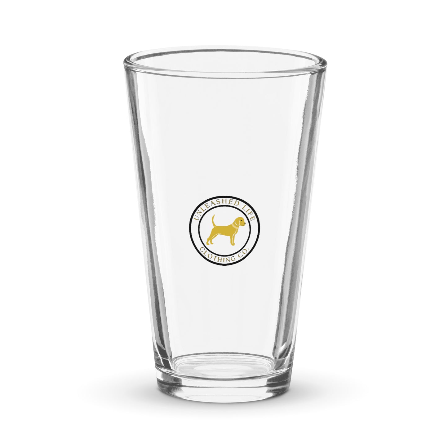 Unleashed Life Shaker pint glass