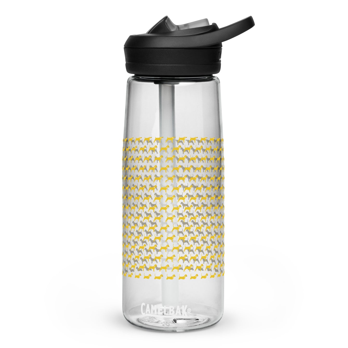 Unleashed Life Little Yellow Dog Sports water bottle
