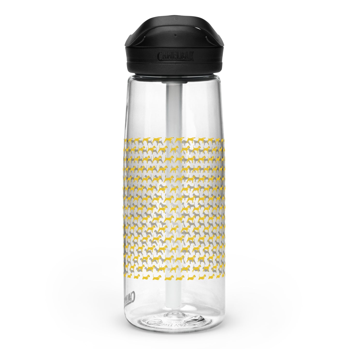 Unleashed Life Little Yellow Dog Sports water bottle
