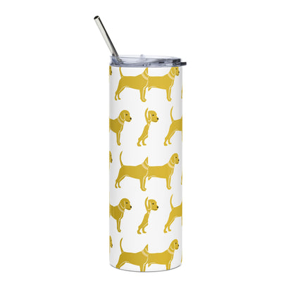 Unleashed Life Little Yellow Dog Stainless steel tumbler