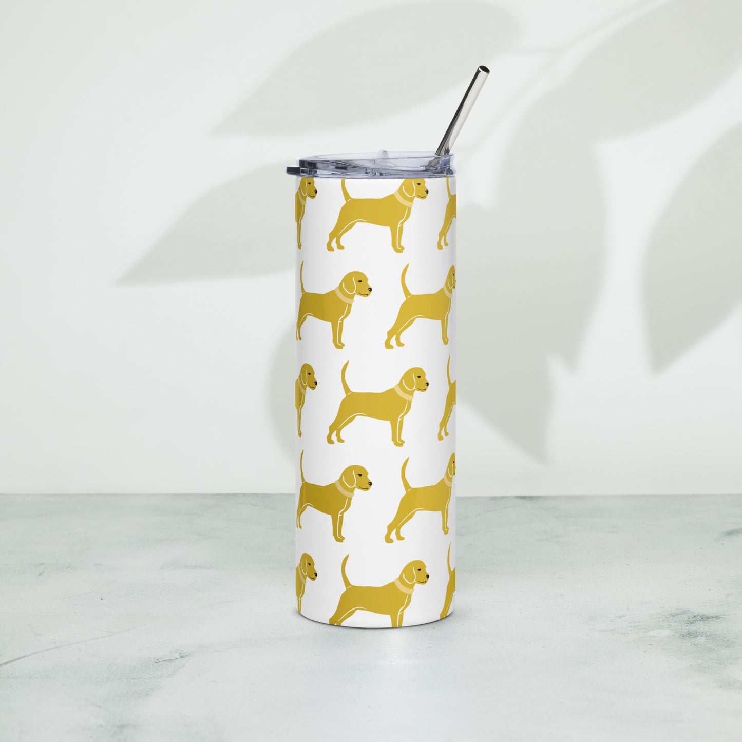 Unleashed Life Little Yellow Dog Stainless steel tumbler
