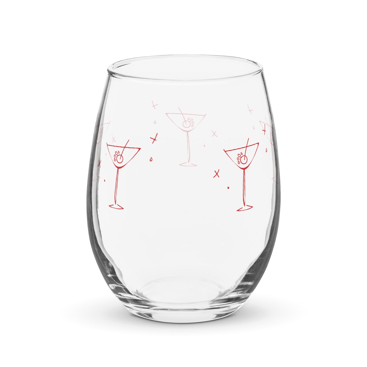 Unleashed Life Dog Paw Martini Stemless wine glass