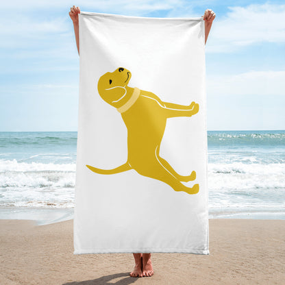 Unleashed Life Little Yellow Dog Beach Towel