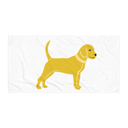 Unleashed Life Little Yellow Dog Beach Towel