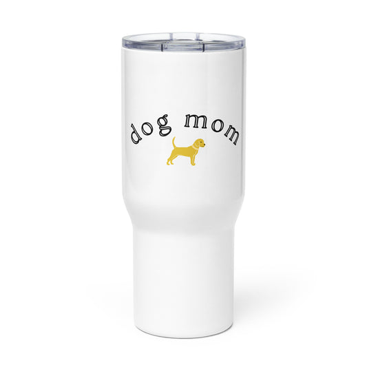 Unleashed Life Dog Mom Travel mug with a handle