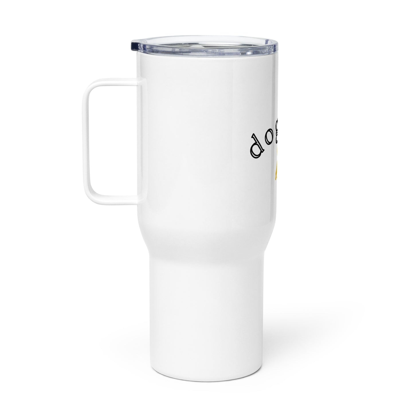 Unleashed Life Dog Dad Travel mug with a handle