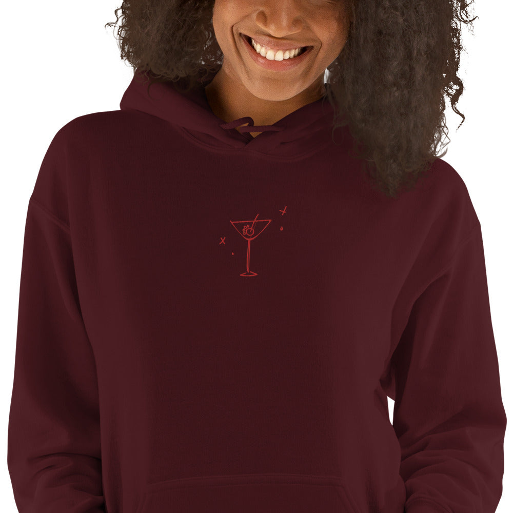 Unleashed Life Dog Martini Embroidered Hoodie