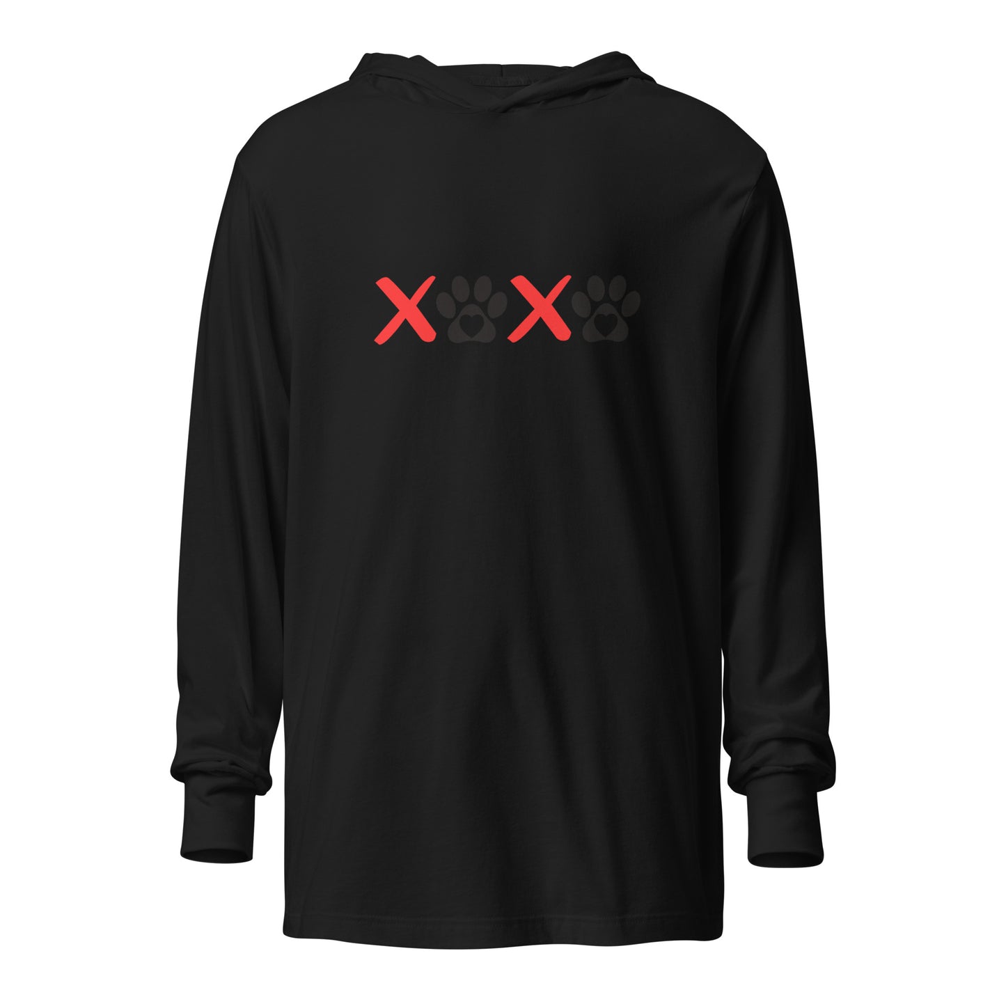 Unleashed Life XOXO Hooded long-sleeve tee