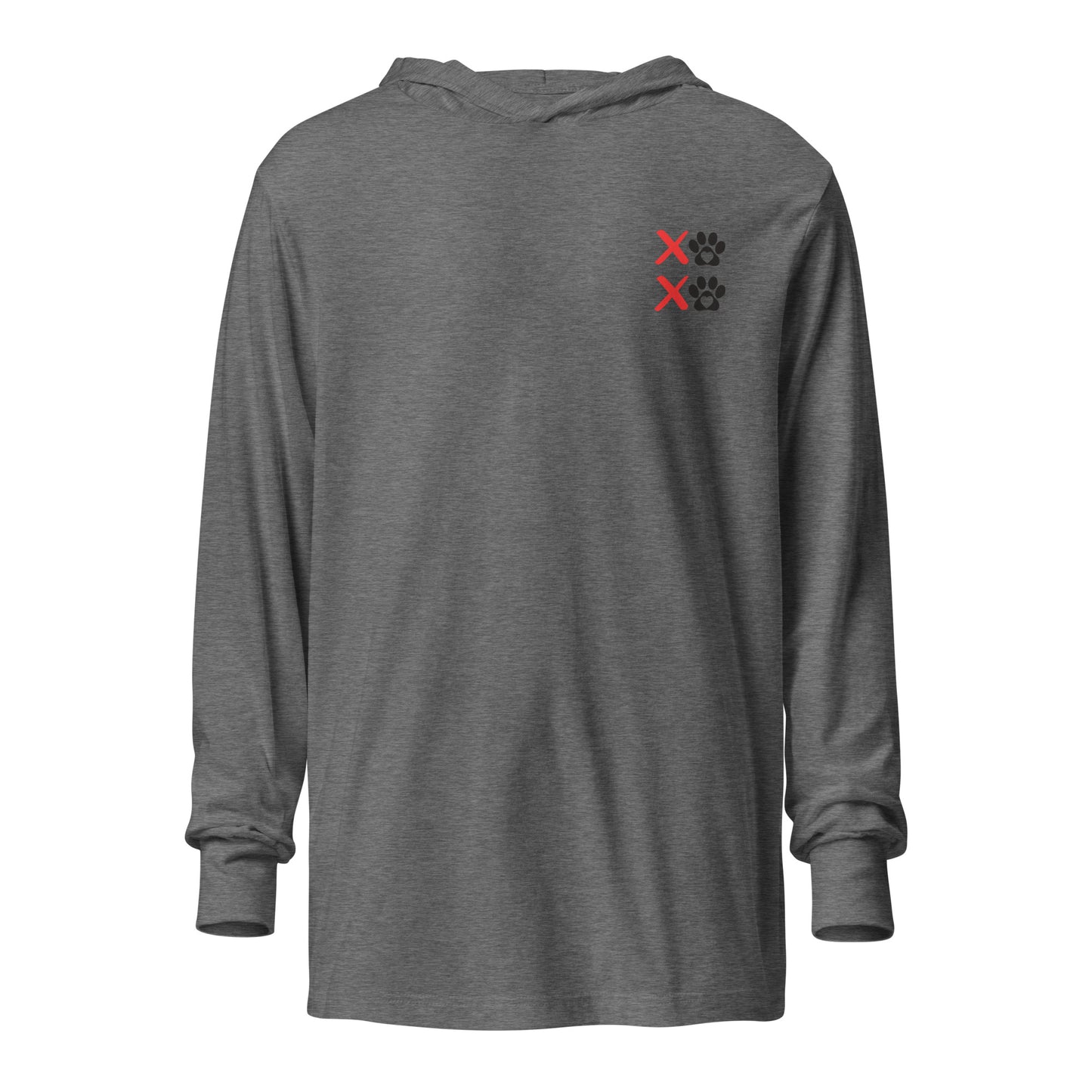 Unleashed Life XOXO Block Hooded long-sleeve tee