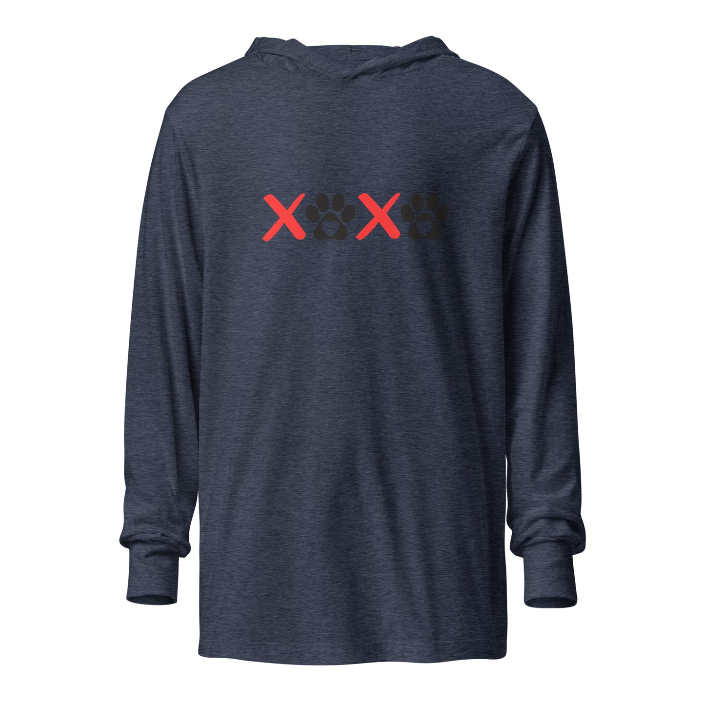 Unleashed Life XOXO Hooded long-sleeve tee