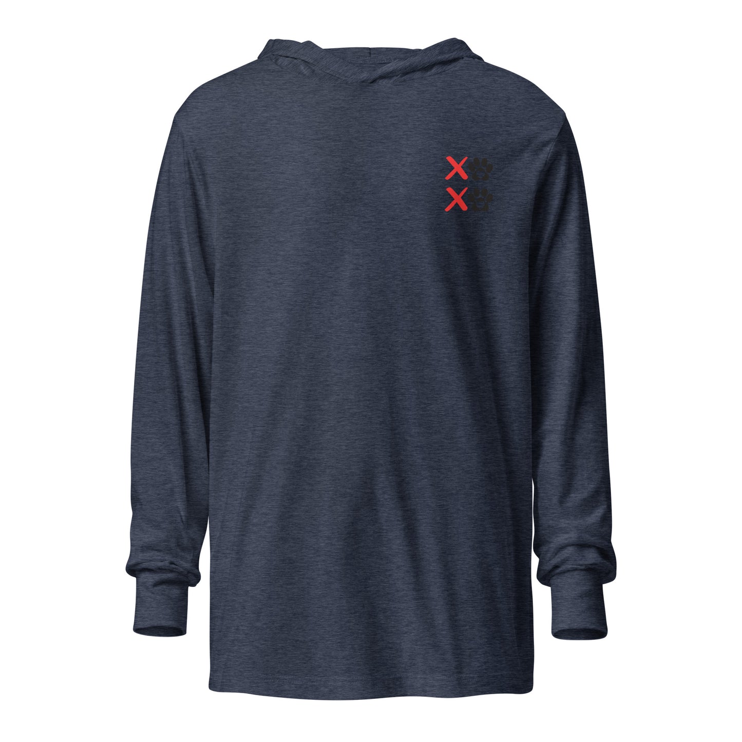 Unleashed Life XOXO Block Hooded long-sleeve tee