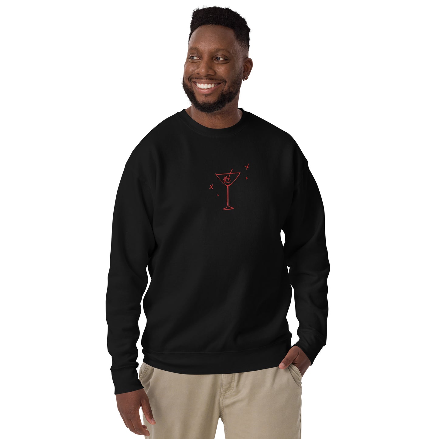 Unleashed Life Dog Martini Glass Crewneck