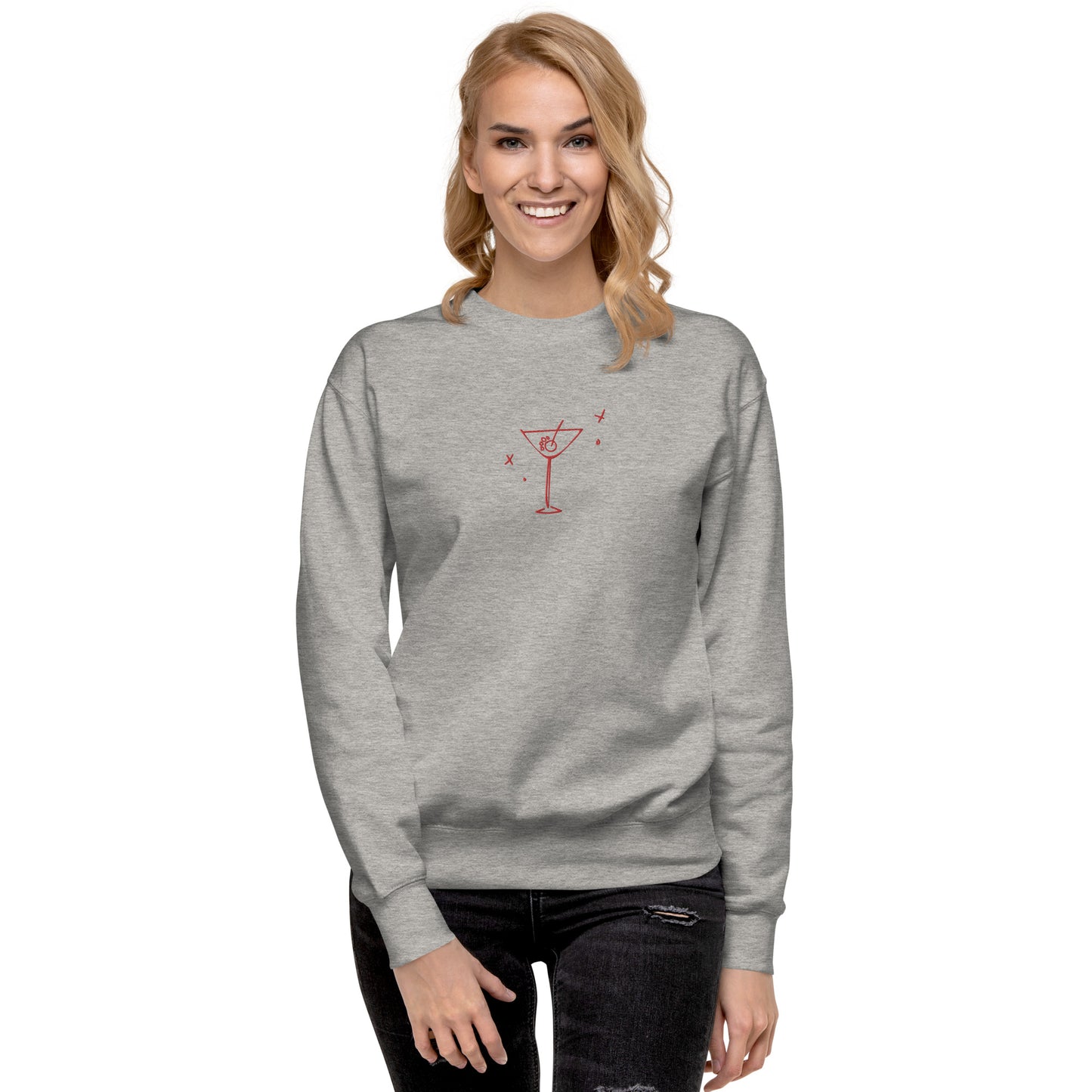 Unleashed Life Dog Martini Glass Crewneck