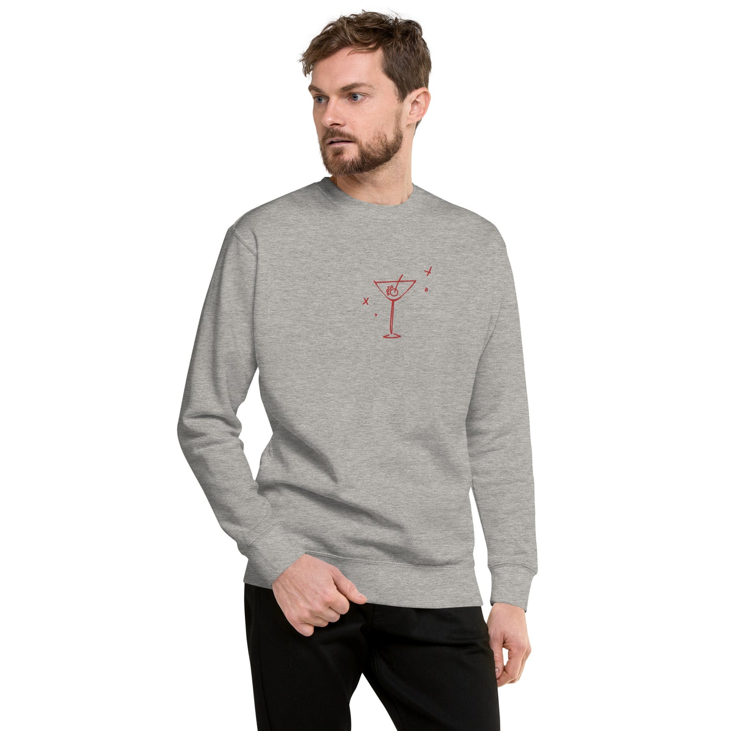 Unleashed Life Dog Martini Glass Crewneck