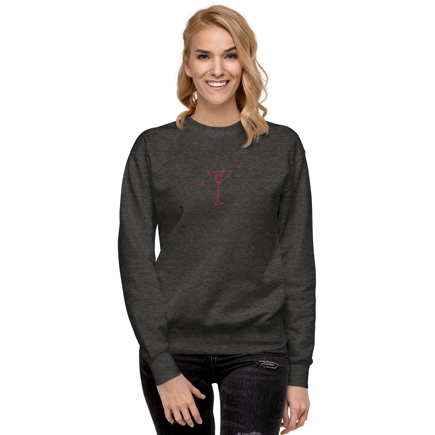 Unleashed Life Dog Martini Glass Crewneck