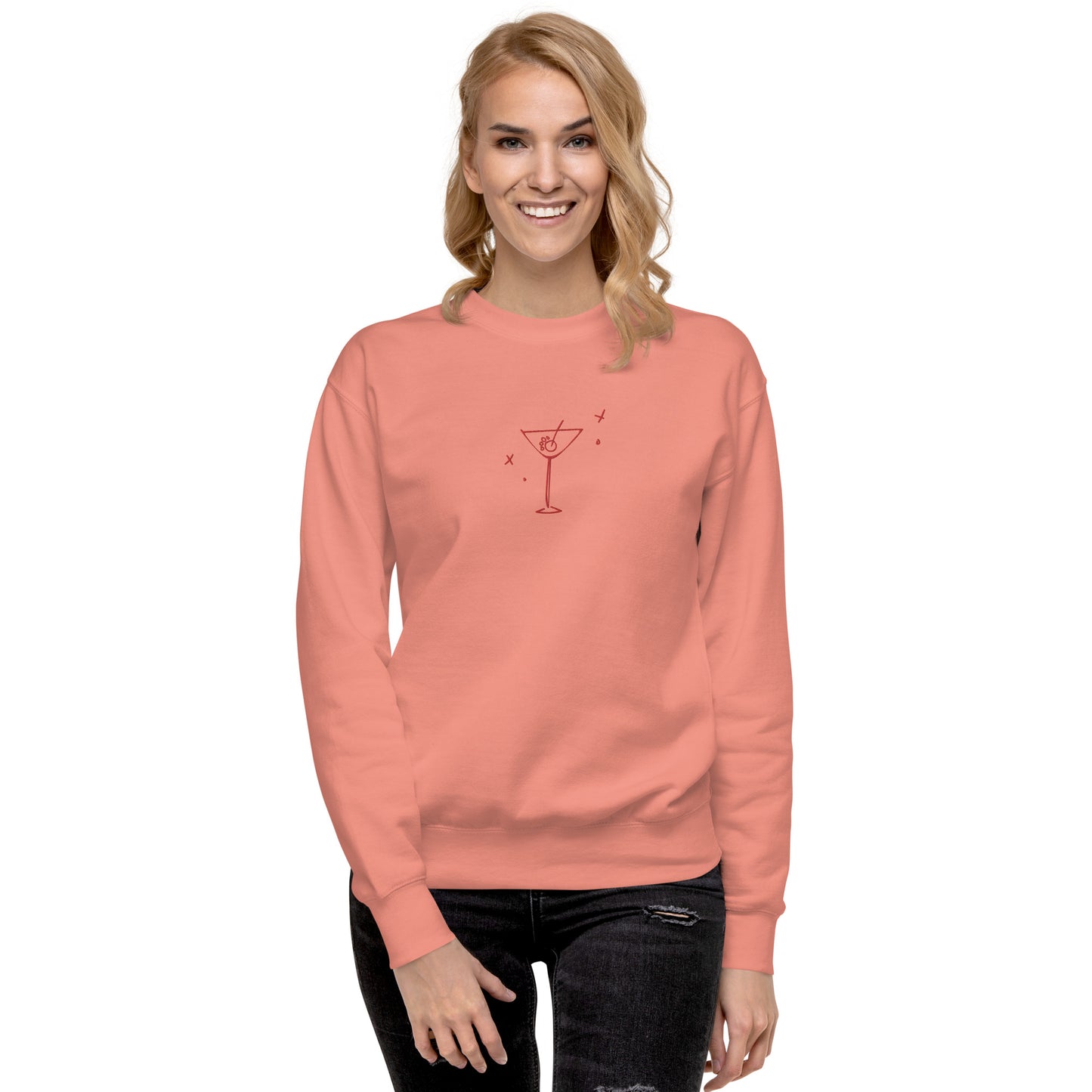 Unleashed Life Dog Martini Glass Crewneck