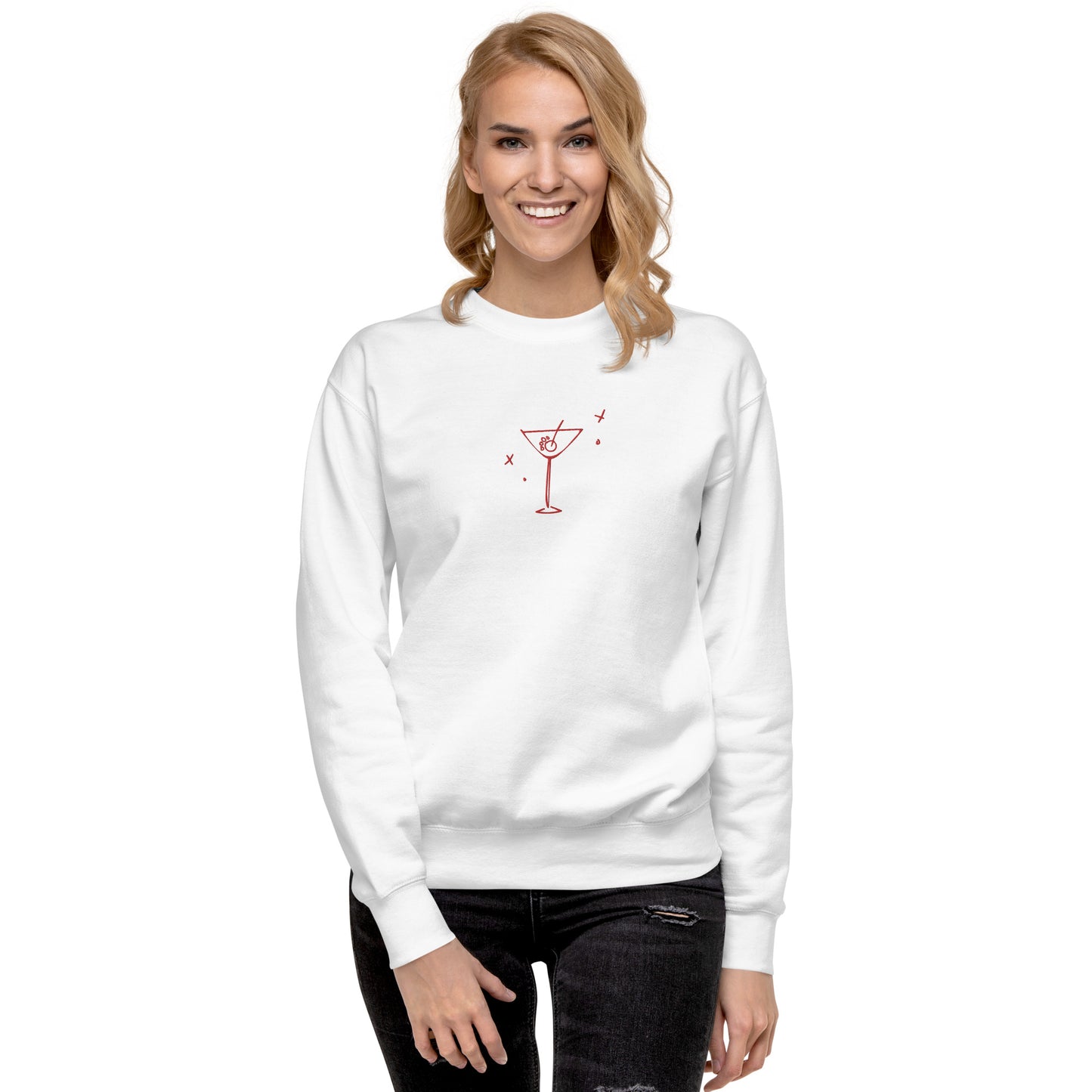 Unleashed Life Dog Martini Glass Crewneck