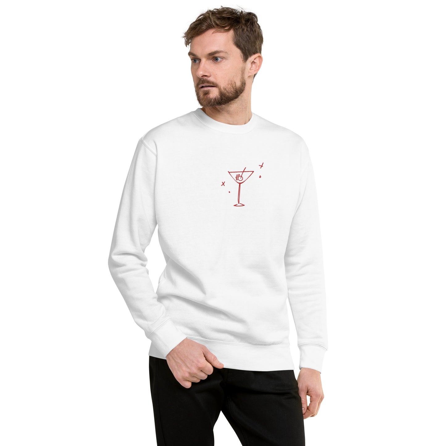 Unleashed Life Dog Martini Glass Crewneck