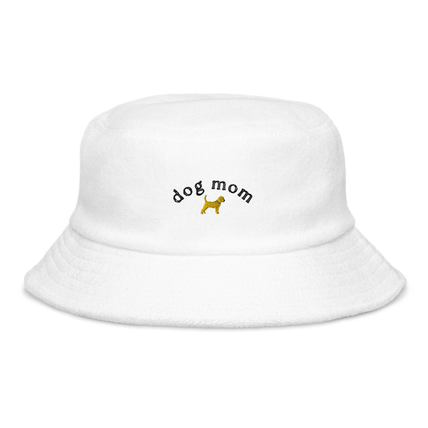 Dog Mom Terry Cloth Bucket Hat