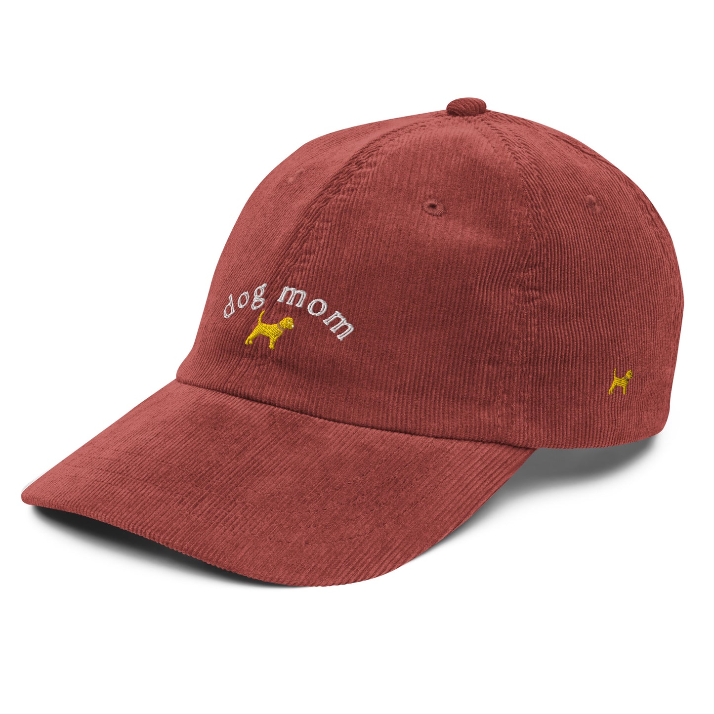 Dog Mom Vintage Corduroy Hat