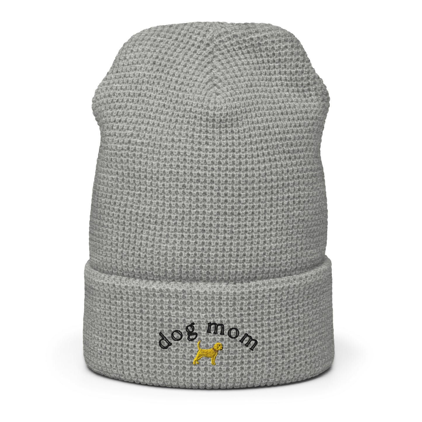 Unleashed Life Dog Mom Black Font Beanie