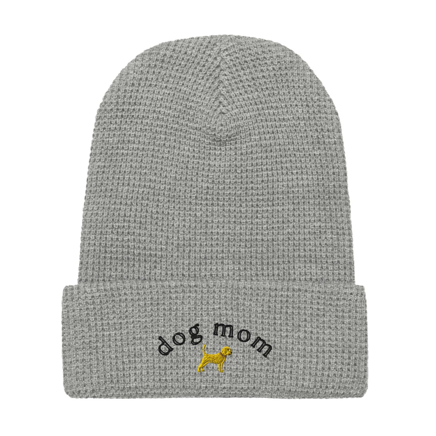 Unleashed Life Dog Mom Black Font Beanie