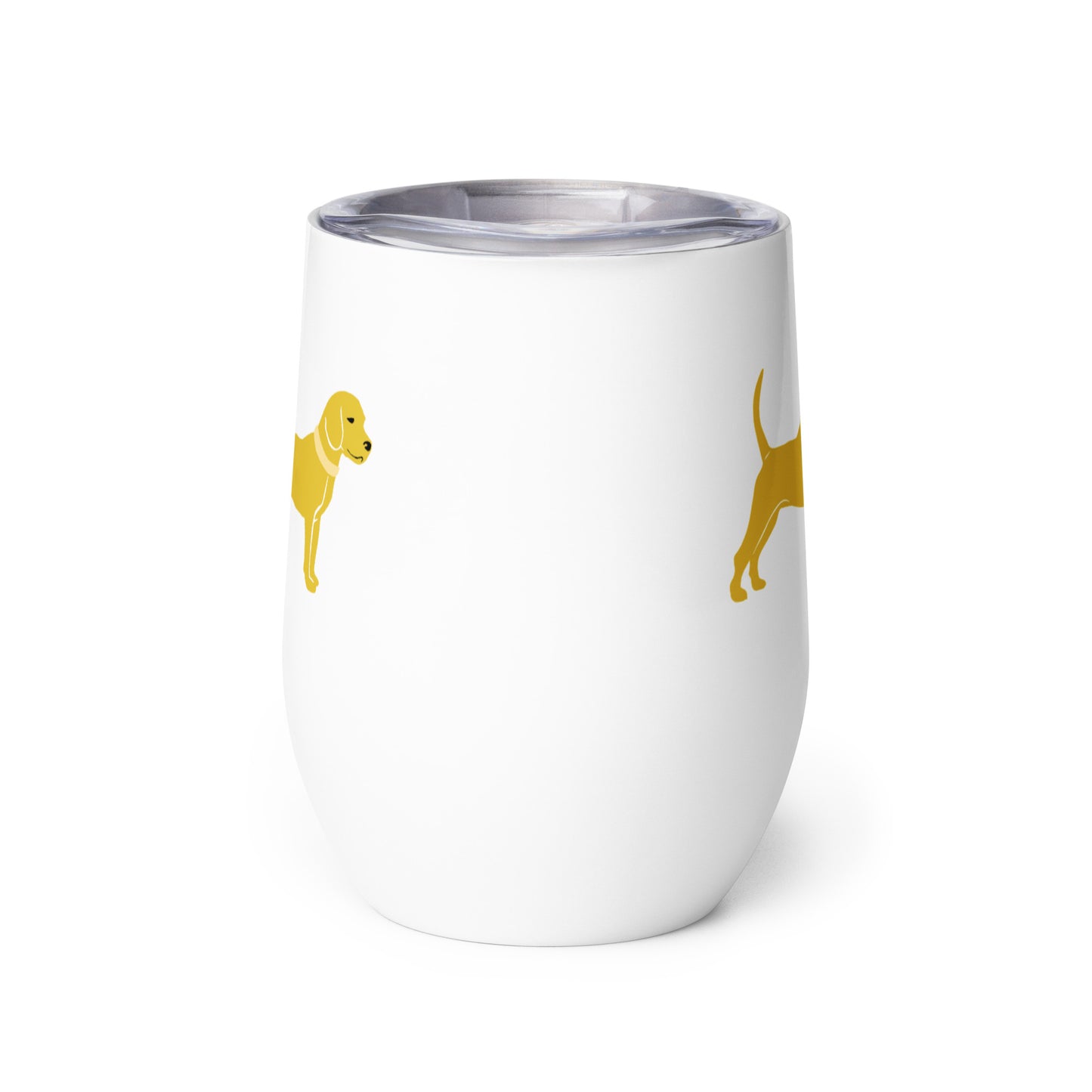 Unleashed Life Little Yellow Dog Wine tumbler