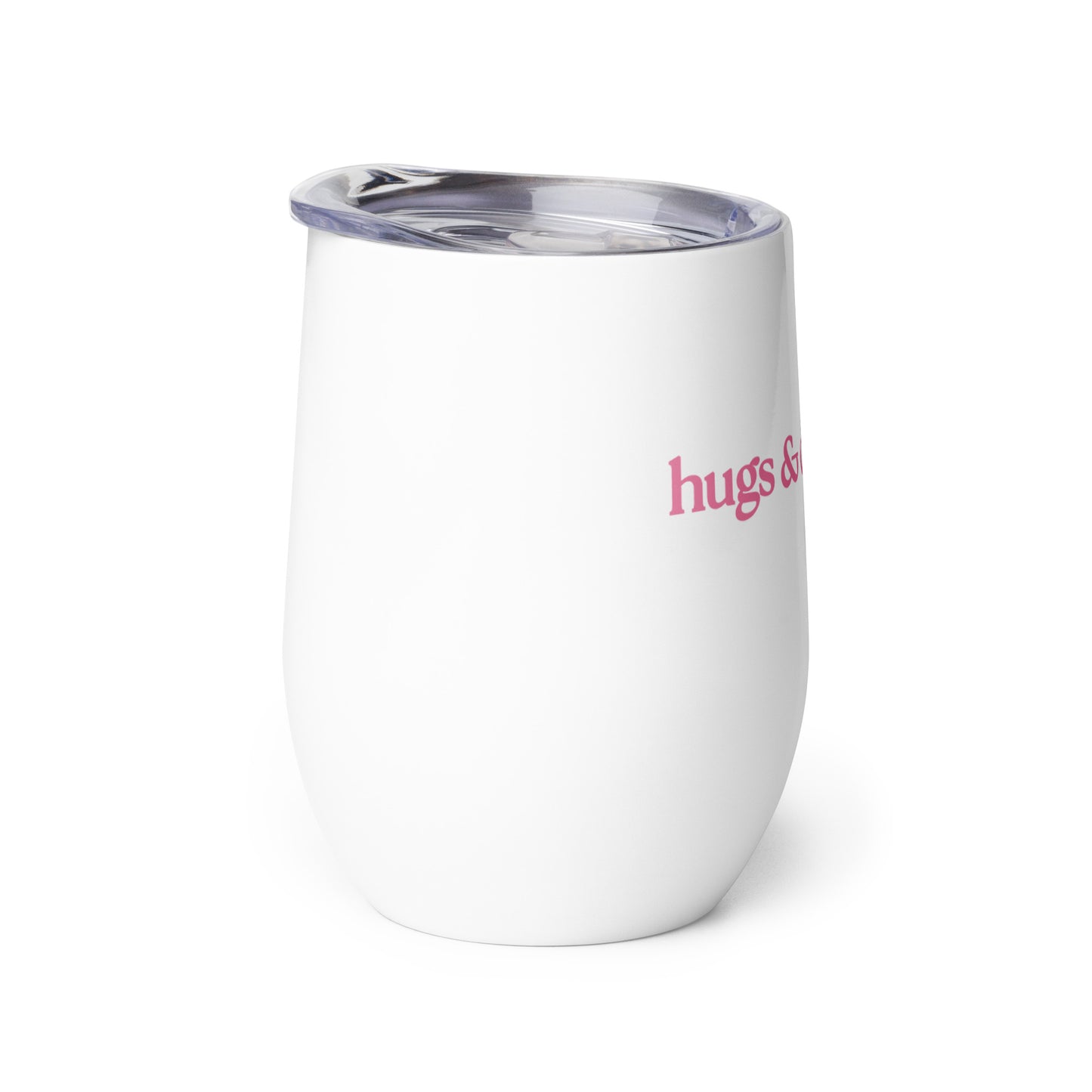 Unleashed Life Hugs and Dog Kisses Wine tumbler