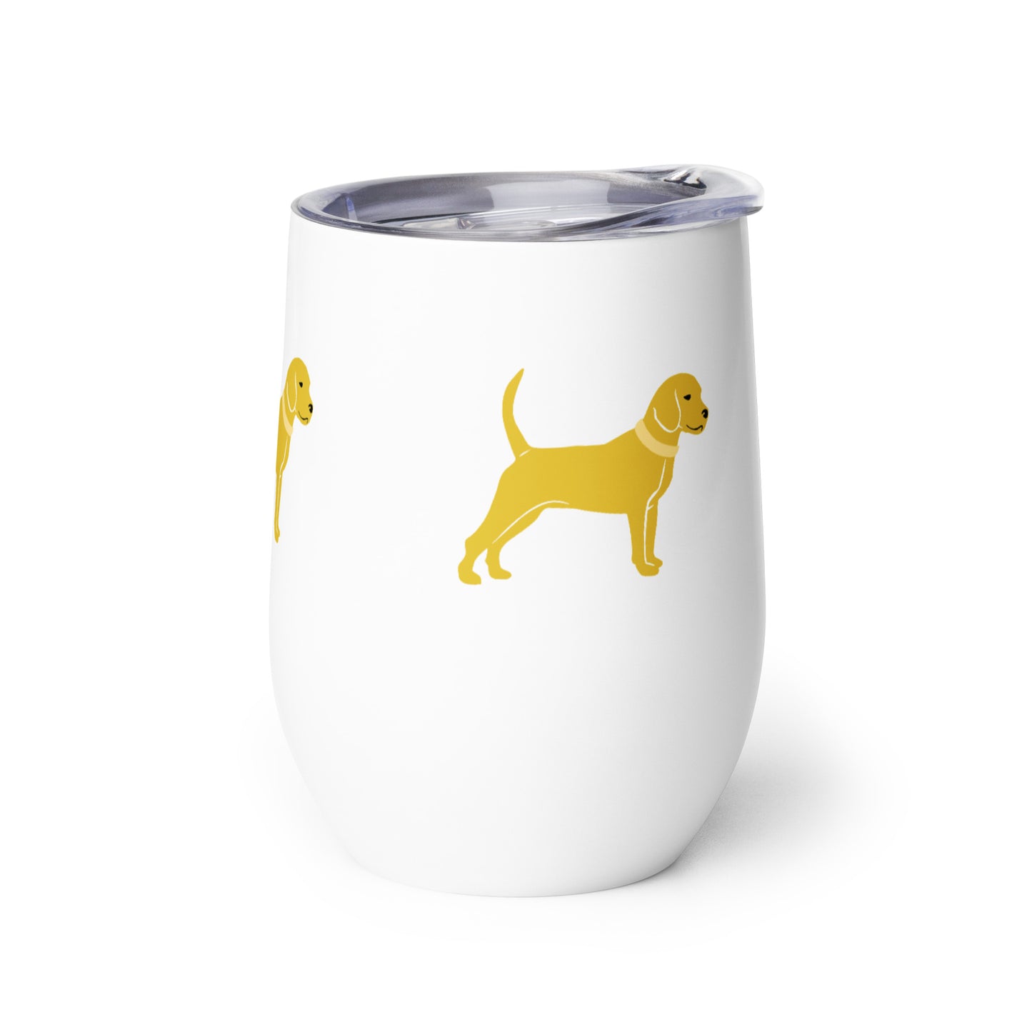 Unleashed Life Little Yellow Dog Wine tumbler