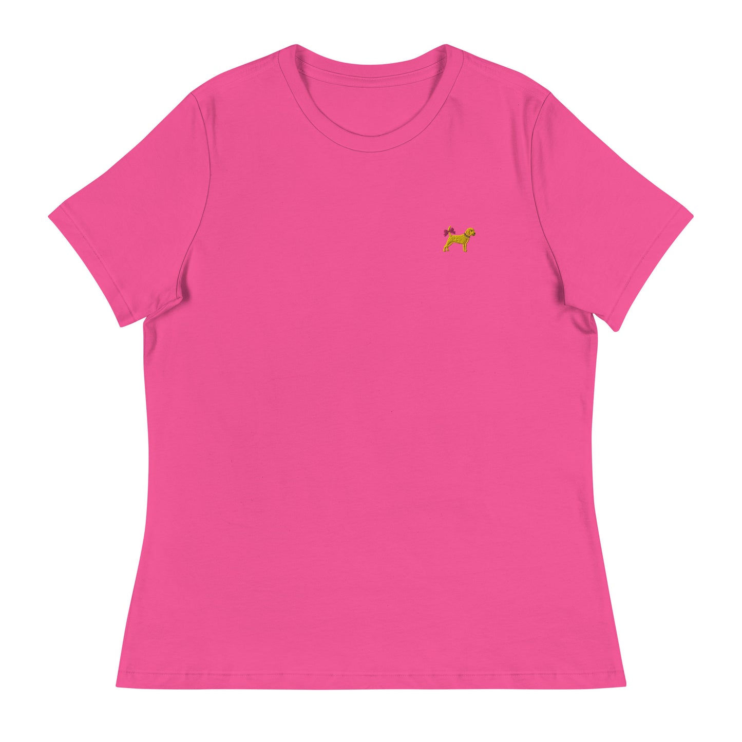Unleashed Life Little Yellow Dog with Bow Women's Relaxed T-Shirt