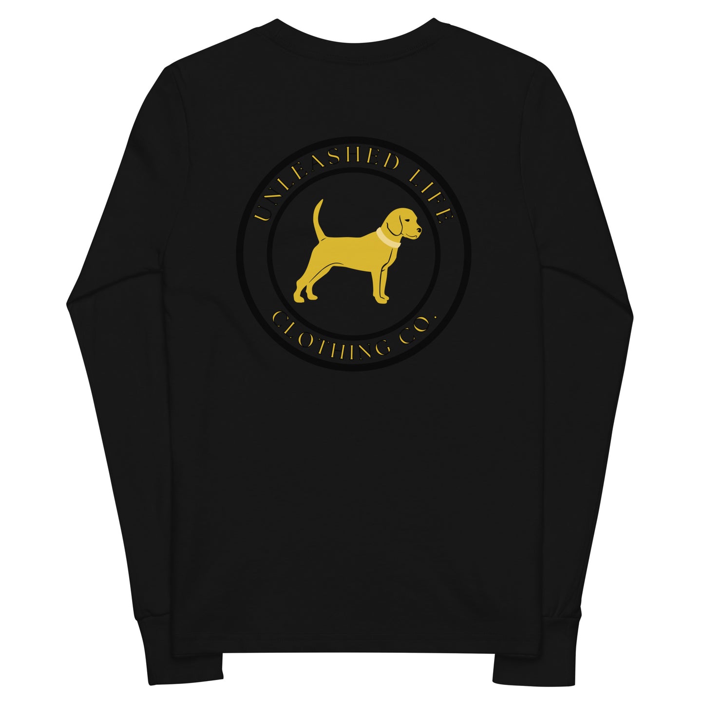 Unleashed Life Dog with Bow Youth long sleeve tee