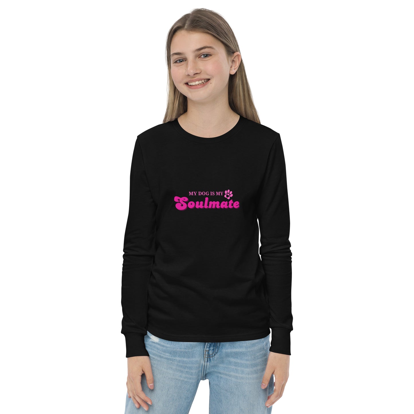 Unleashed Life My Dog Is My Soulmate Youth long sleeve tee