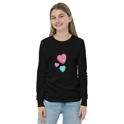 Unleashed Life Hugs and Dog Kisses Youth long sleeve tee