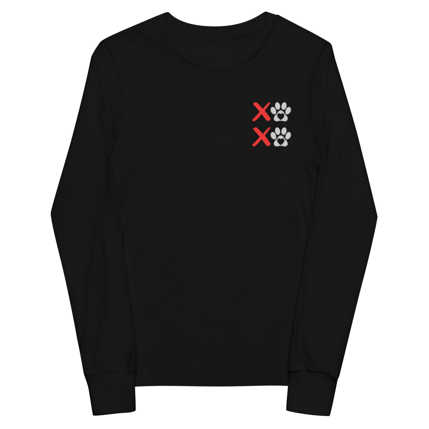 Unleashed Life XOXO Block Youth long sleeve tee