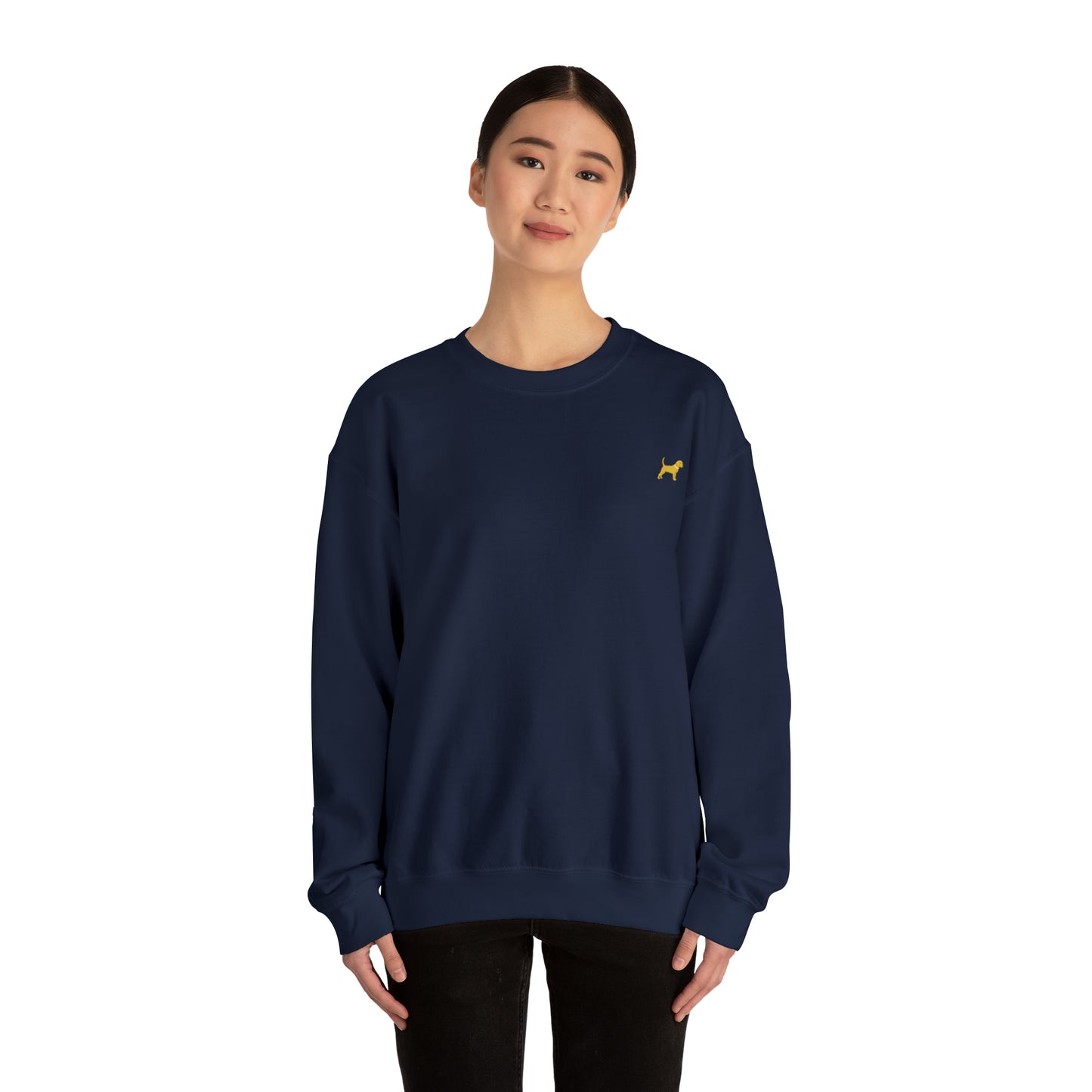 Unleashed Life Little Yellow Dog Crewneck with Script