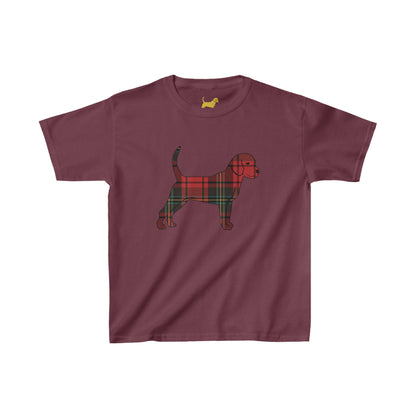 Holiday Flannel Little Dog Kids Tee